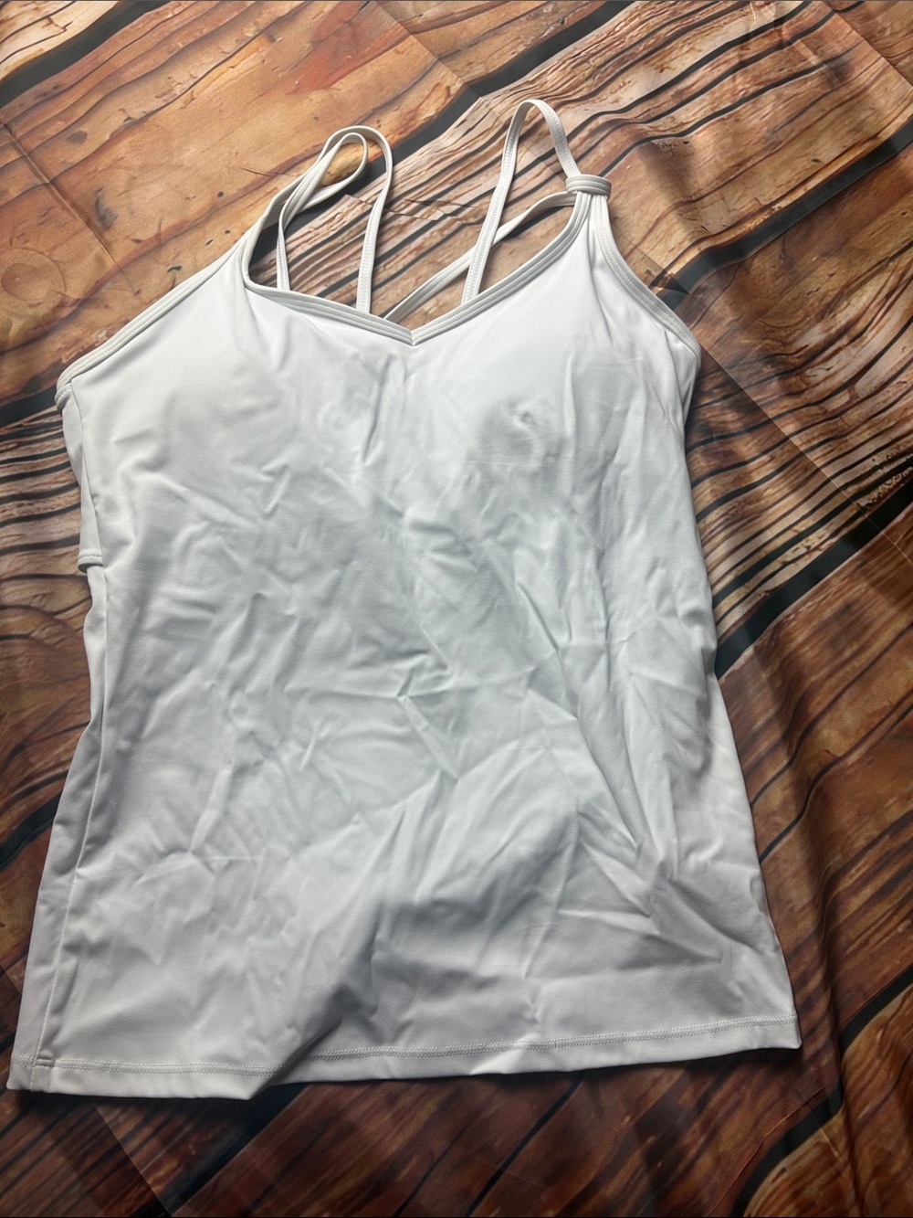 ZYIA White Double-Strap Camisole
